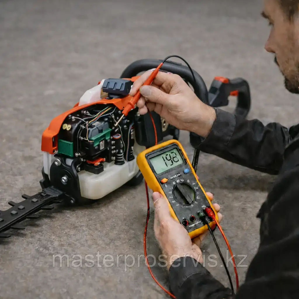 Диагностика бензинового кустореза в сервисе